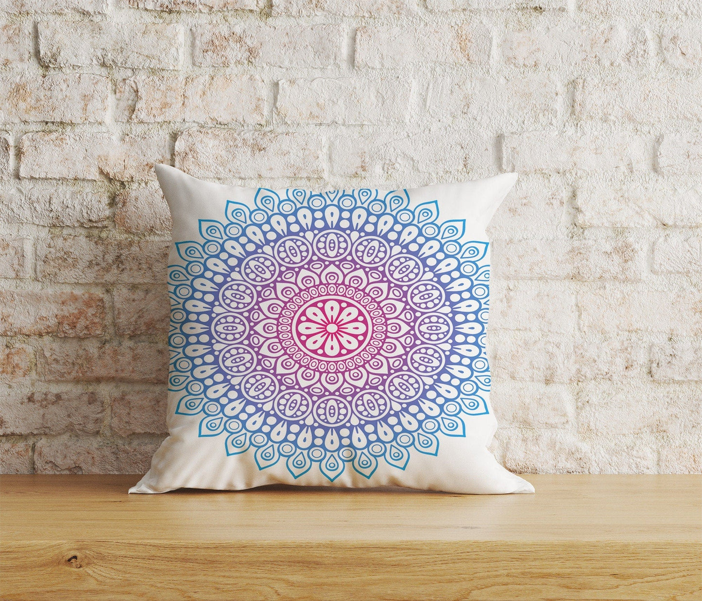 Onay Home Textile Cushion Covers 9 / 12 x 12 inch (30 x 30 cm) Double Side Indian Mandala Cushion Cover Colorful Print Pillow Covers