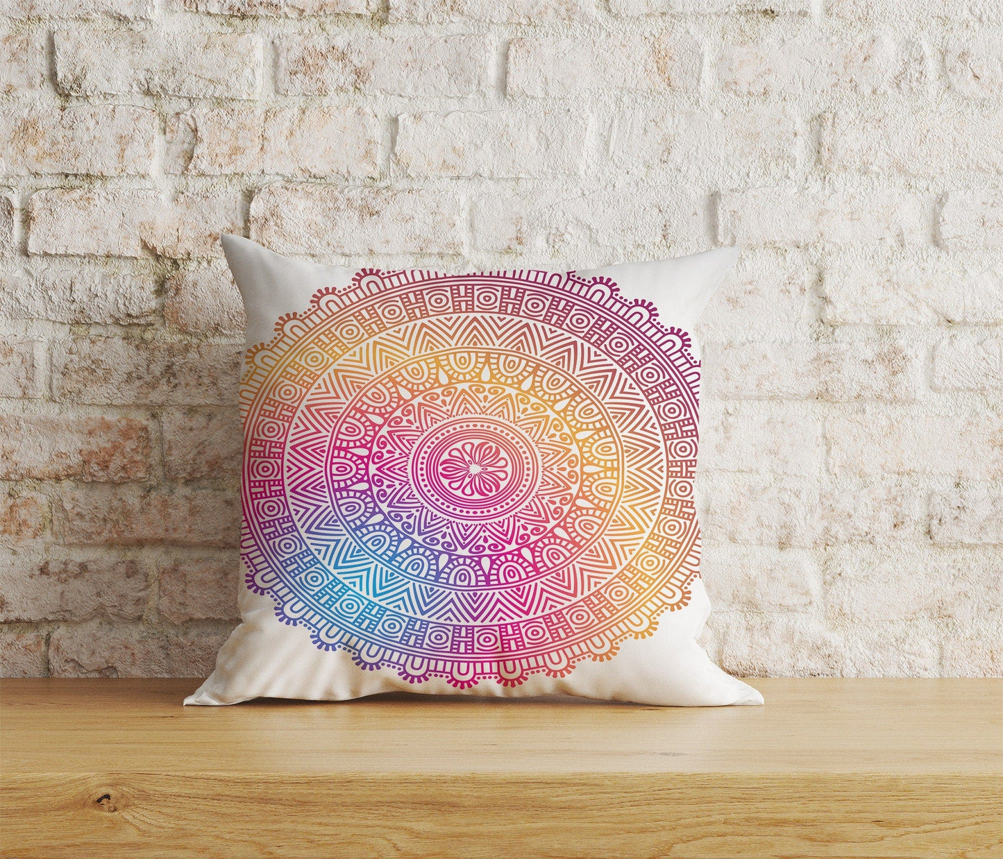 Onay Home Textile Cushion Covers 5 / 12 x 12 inch (30 x 30 cm) Double Side Indian Mandala Cushion Cover Colorful Print Pillow Covers