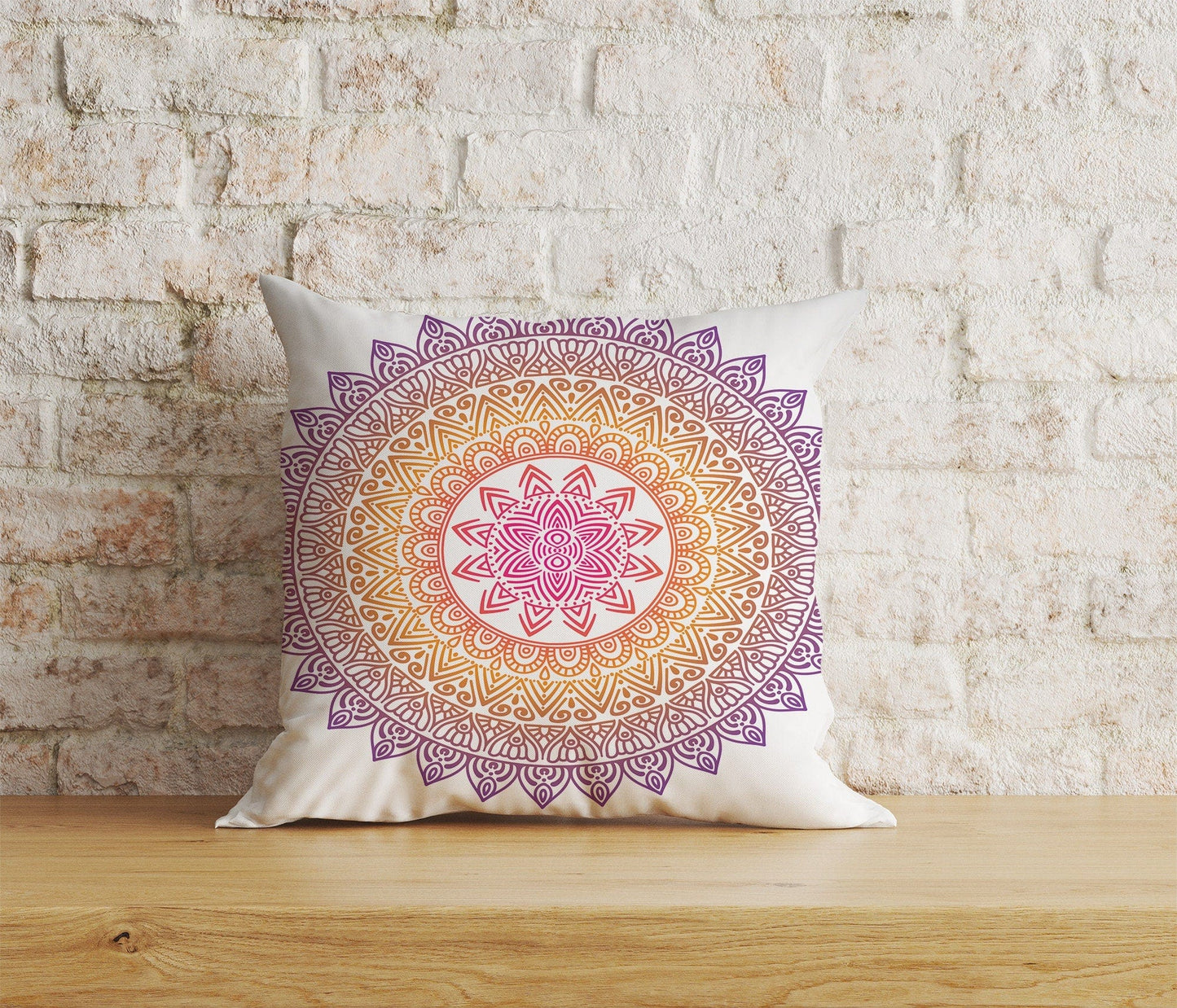 Onay Home Textile Cushion Covers 4 / 12 x 12 inch (30 x 30 cm) Double Side Indian Mandala Cushion Cover Colorful Print Pillow Covers