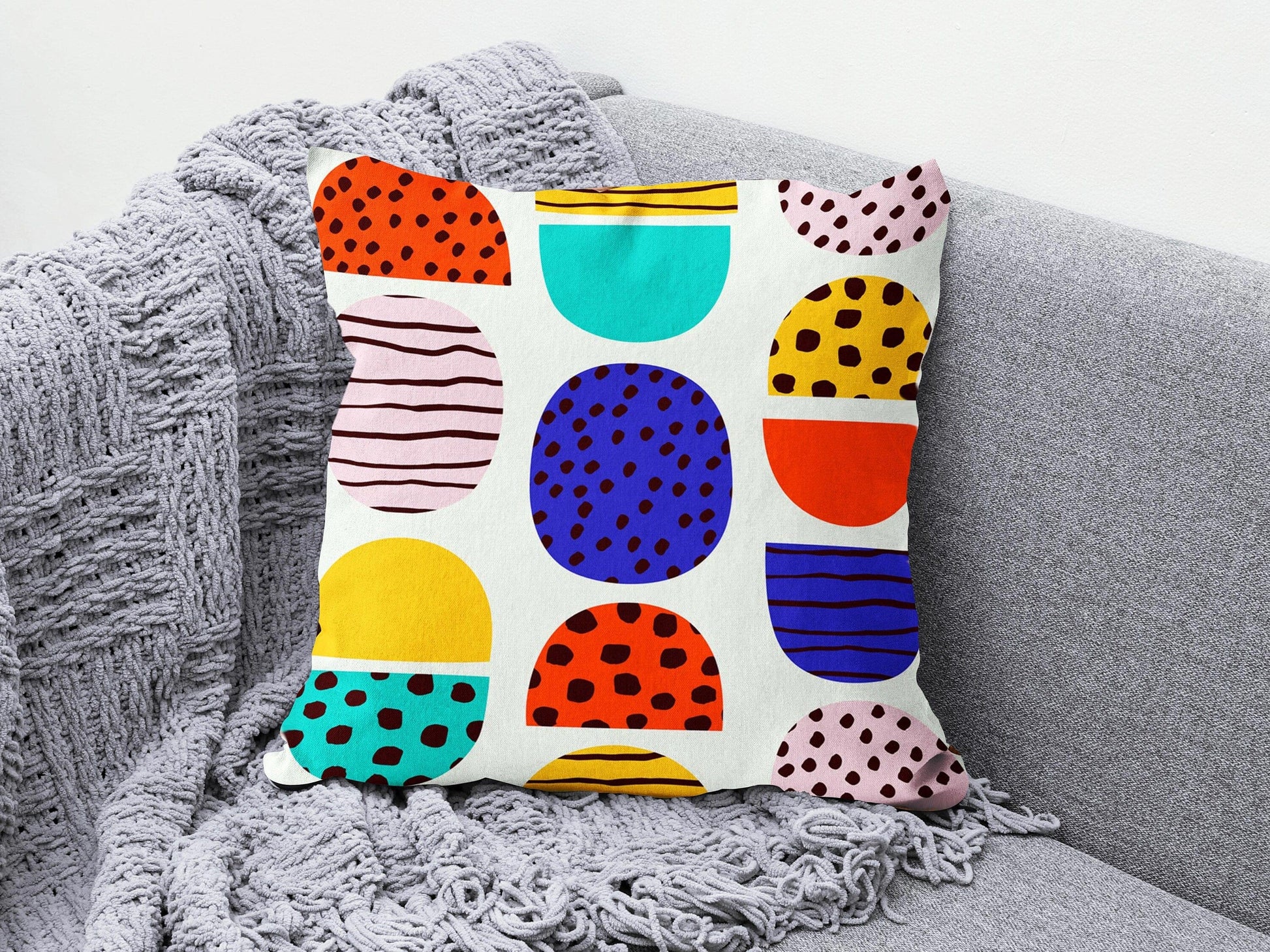Onay 8 / 12 x 12 inch (30 x 30 cm) Kids Cartoon Print Decorative Kids Room Cushion Cover