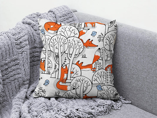 Onay 1 / 12 x 12 inch (30 x 30 cm) Kids Cartoon Print Decorative Kids Room Cushion Cover