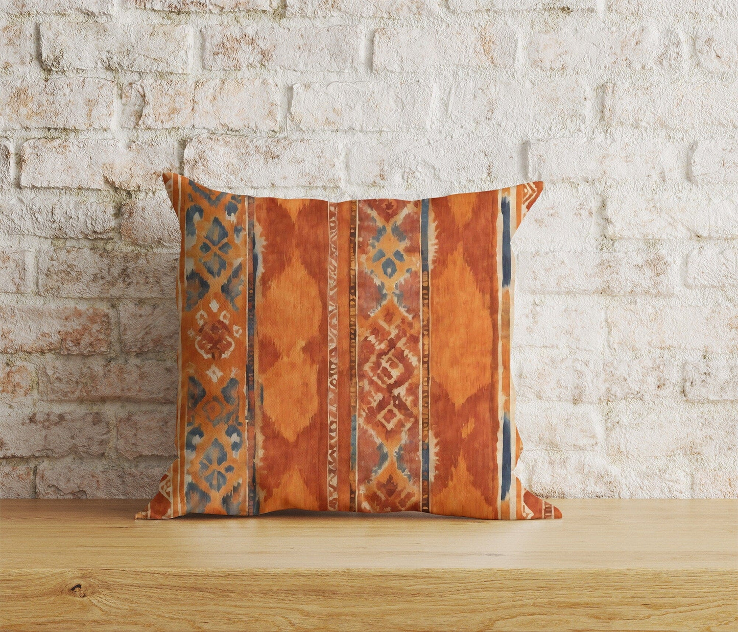 Onay Home Textile Cushion Covers 9 / 12 x 12 inch (30 x 30 cm) Double Side Kilim Cushion Cover Etnic Orange Rug Scatter Pillow Covers