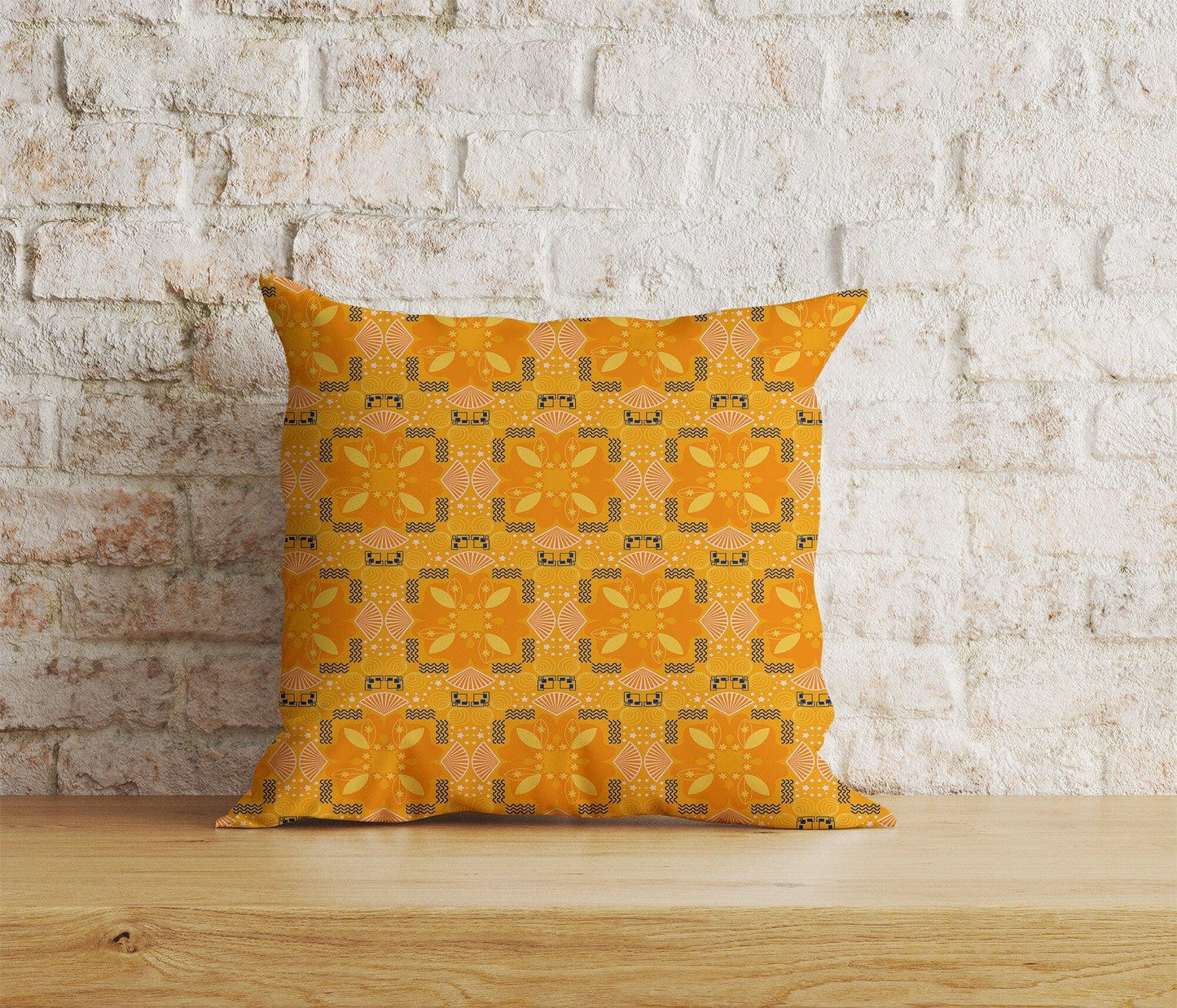 Onay Home Textile Cushion Covers 6 / 12 x 12 inch (30 x 30 cm) Double Side Kilim Cushion Cover Etnic Orange Rug Scatter Pillow Covers