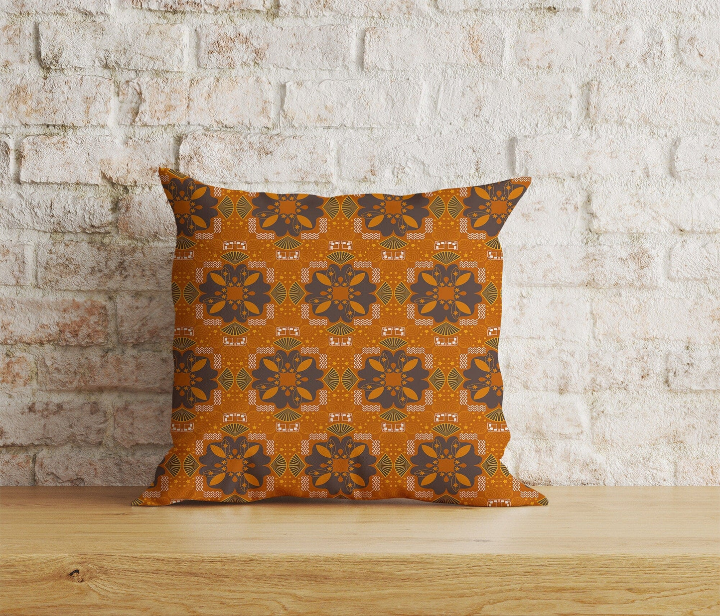 Onay Home Textile Cushion Covers 5 / 12 x 12 inch (30 x 30 cm) Double Side Kilim Cushion Cover Etnic Orange Rug Scatter Pillow Covers