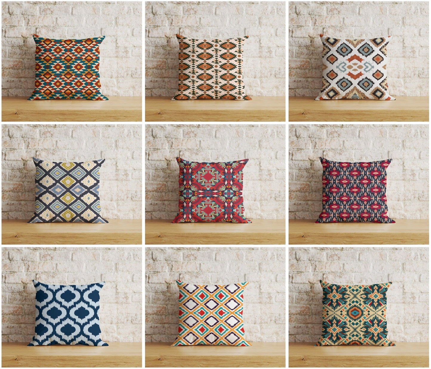 Onay Home Textile Cushion Covers Kilim Ethnic Cushion Cover Traditional Rug Pillow Cover