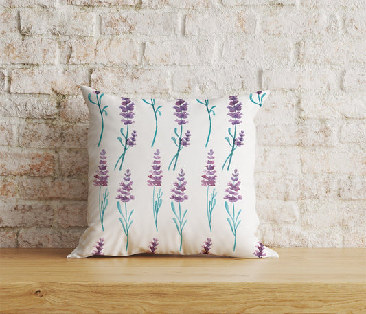 Onay Home Textile Cushion Covers 1 / 12 x 12 inch (30 x 30 cm) Double Side Lavender Cushion Cover Purple Pillow Case Lilac Cushion Case