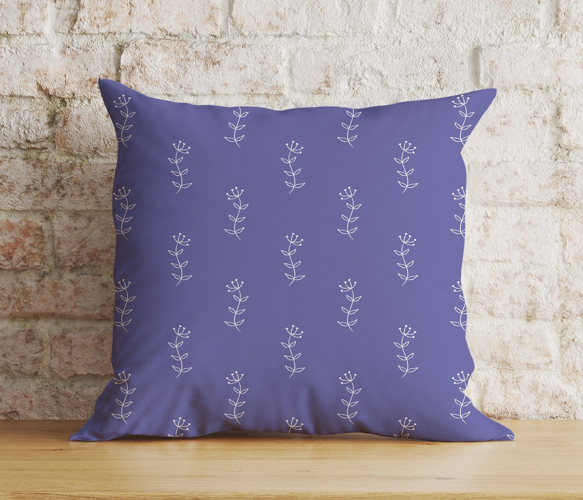 Onay Home Textile Cushion Covers 9 / 12 x 12 inch (30 x 30 cm) Double Side Lavender Florals Lilac Accent Decor Cushion Covers