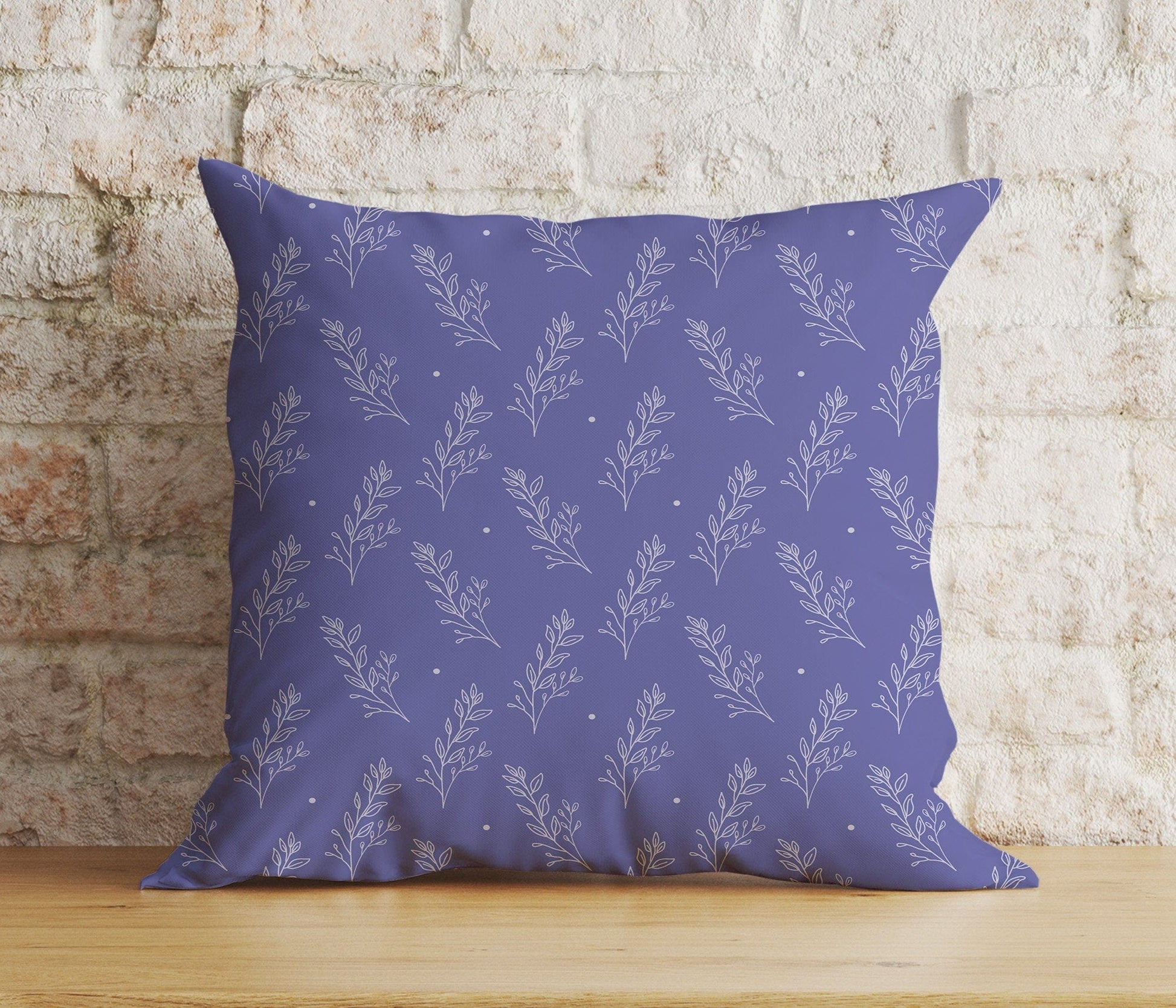 Onay Home Textile Cushion Covers 4 / 12 x 12 inch (30 x 30 cm) Double Side Lavender Florals Lilac Accent Decor Cushion Covers