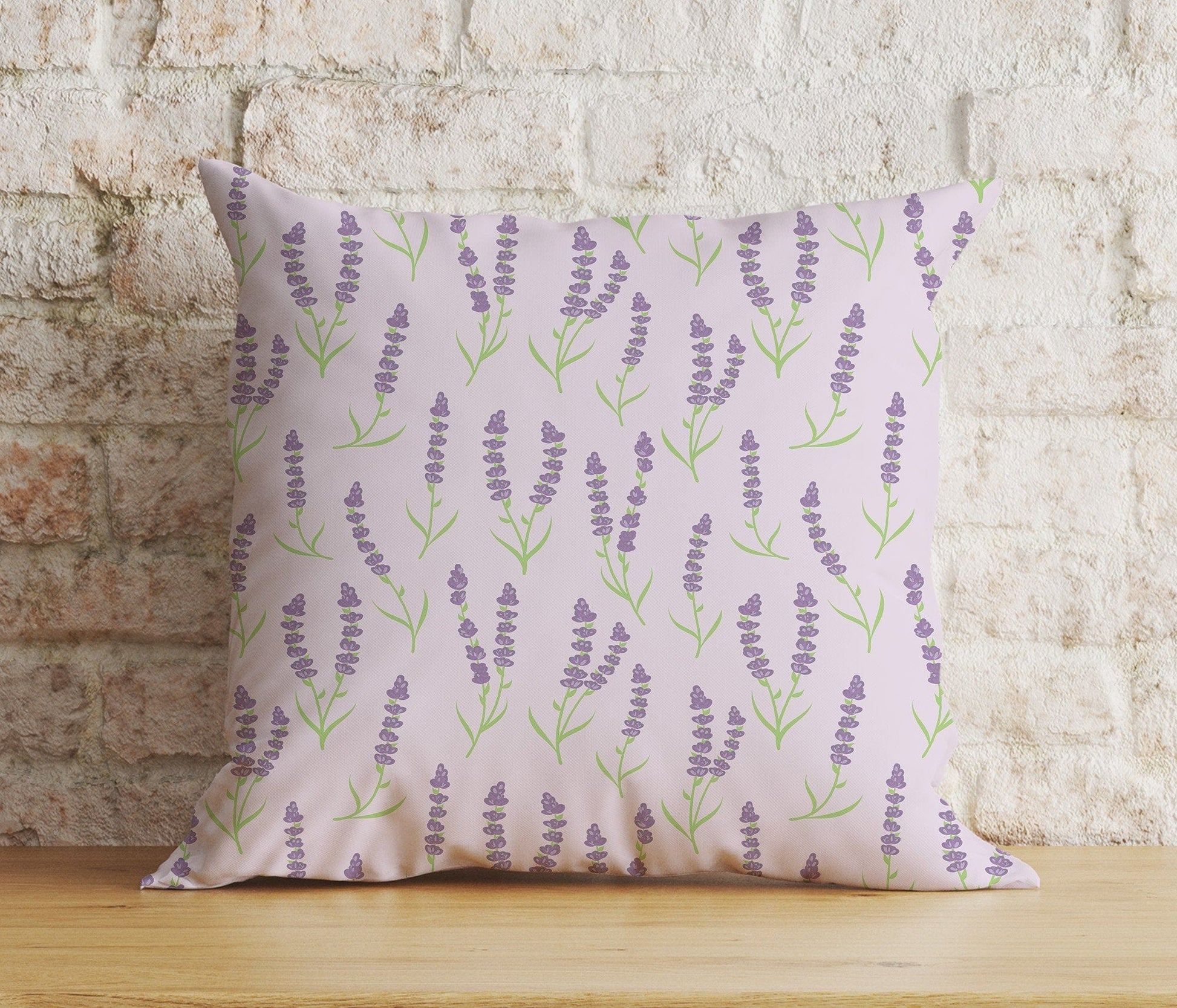 Onay Home Textile Cushion Covers 3 / 12 x 12 inch (30 x 30 cm) Double Side Lavender Florals Lilac Accent Decor Cushion Covers