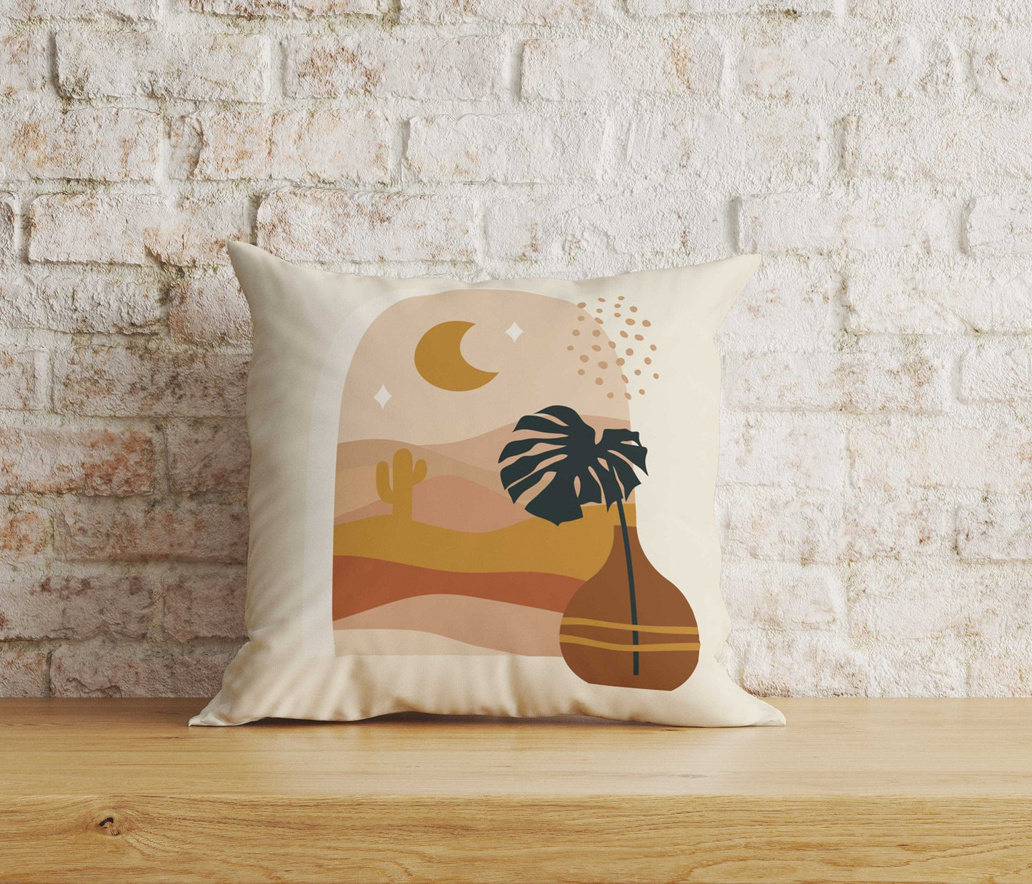 Onay Home Textile 7 / 12 x 12 inch (30 x 30 cm) Double Side Leaf & Vase Cushion Covers Floral Boho Cushion Case