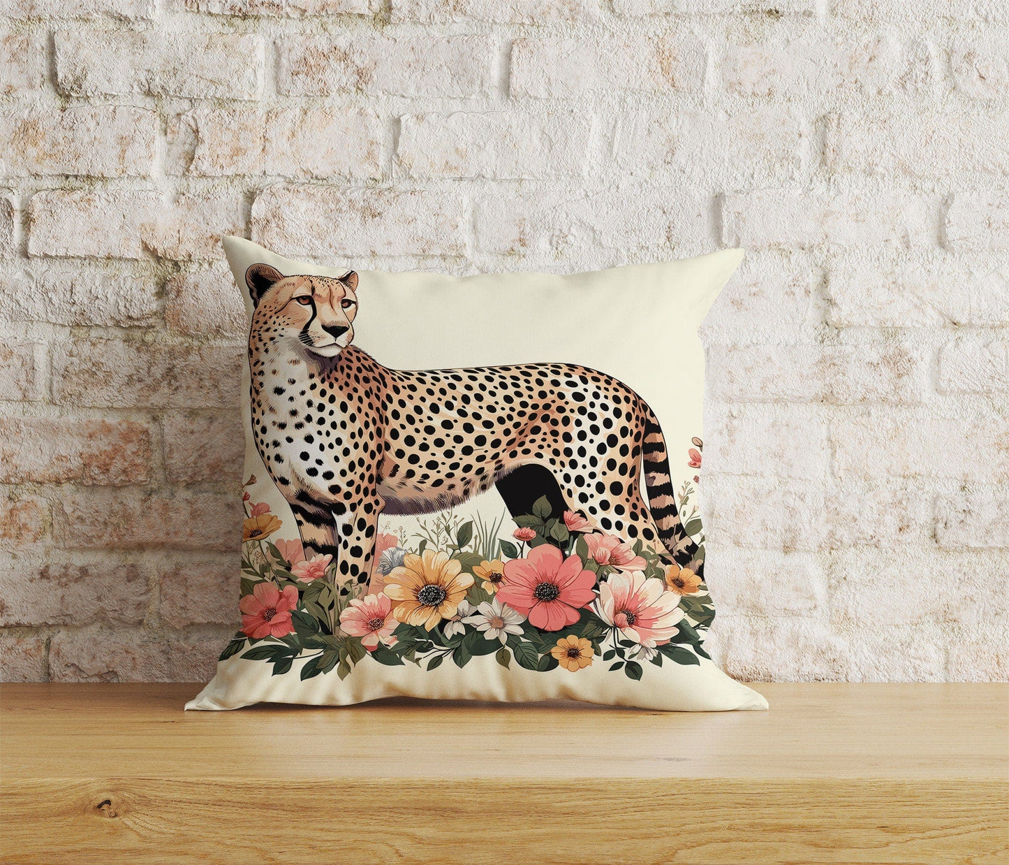 Onay Home Textile Cushion Covers 6 / 12 x 12 inch (30 x 30 cm) Double Side Leopard Cushion Covers UK Jungle Leopard Throw Pillow