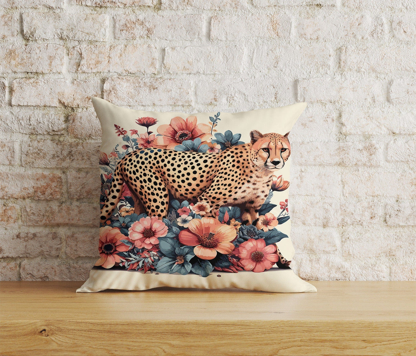 Onay Home Textile Cushion Covers 5 / 12 x 12 inch (30 x 30 cm) Double Side Leopard Cushion Covers UK Jungle Leopard Throw Pillow