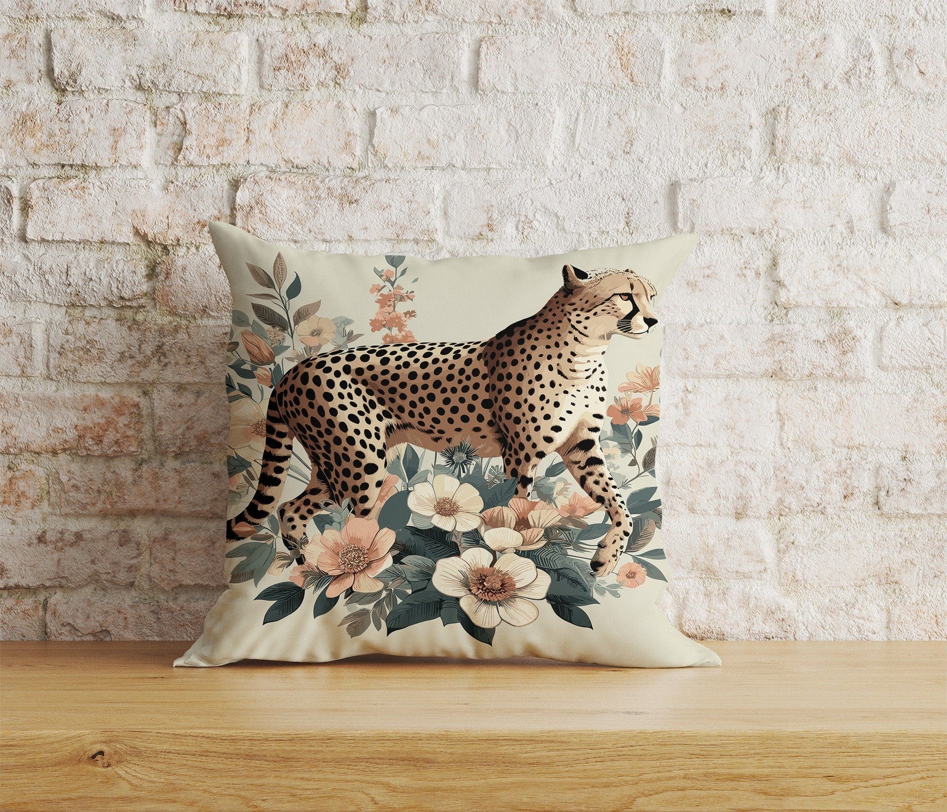 Onay Home Textile Cushion Covers 4 / 12 x 12 inch (30 x 30 cm) Double Side Leopard Cushion Covers UK Jungle Leopard Throw Pillow