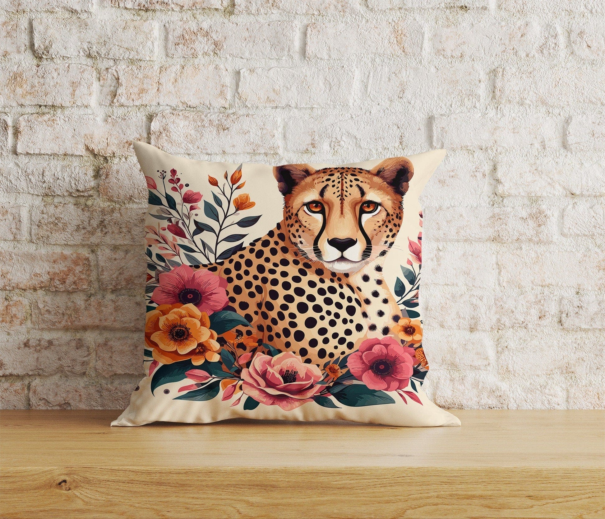 Onay Home Textile Cushion Covers 3 / 12 x 12 inch (30 x 30 cm) Double Side Leopard Cushion Covers UK Jungle Leopard Throw Pillow