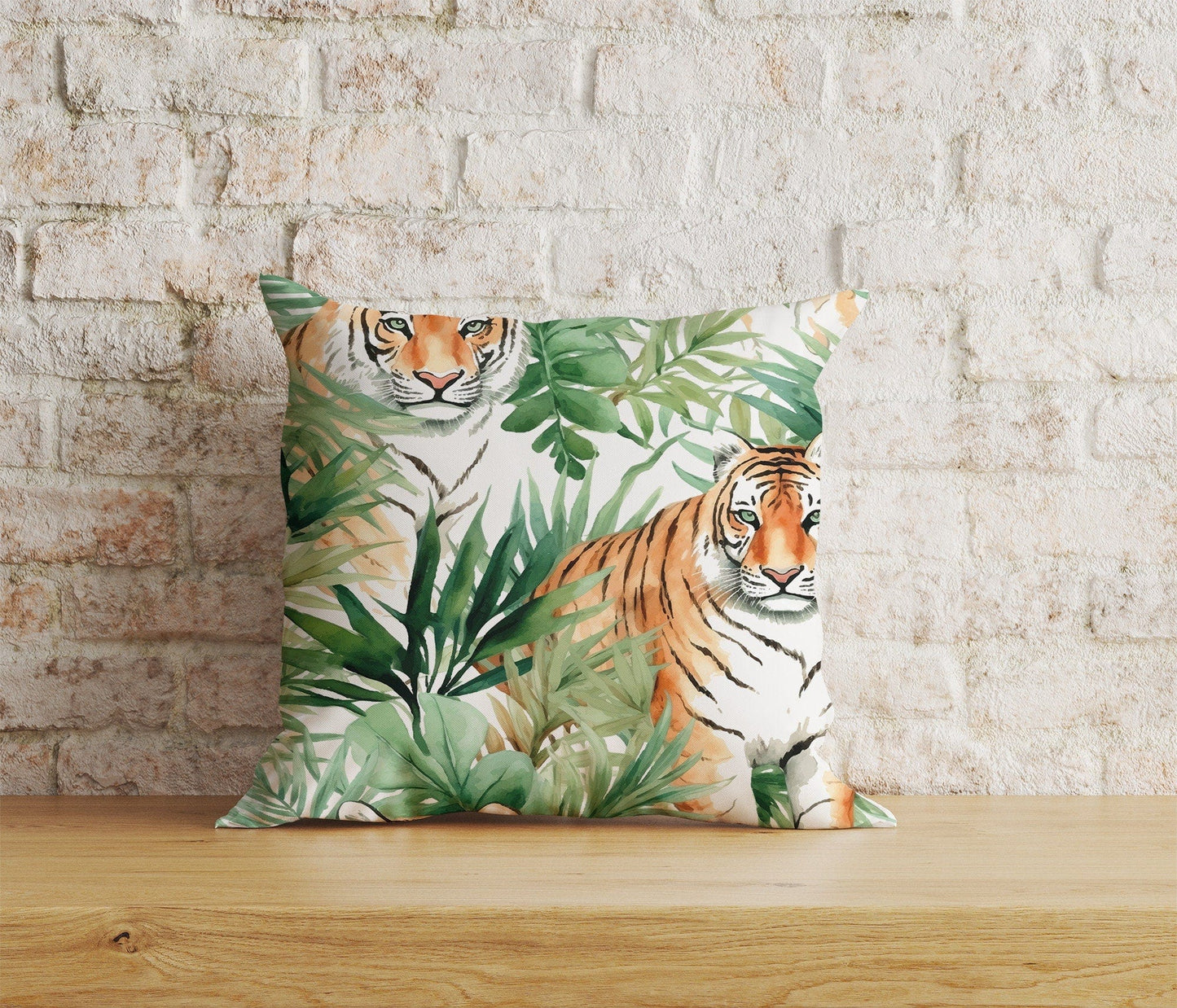 Onay Home Textile Cushion Covers 2 / 12 x 12 inch (30 x 30 cm) Double Side Leopard Cushion Covers UK Jungle Leopard Throw Pillow