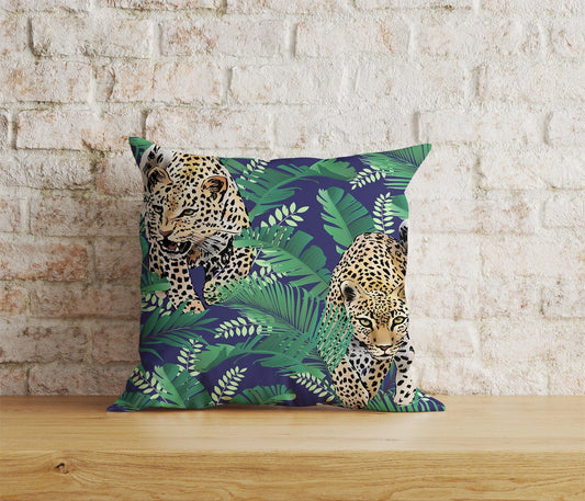 Onay Home Textile Cushion Covers 1 / 12 x 12 inch (30 x 30 cm) Double Side Leopard Cushion Covers UK Jungle Leopard Throw Pillow
