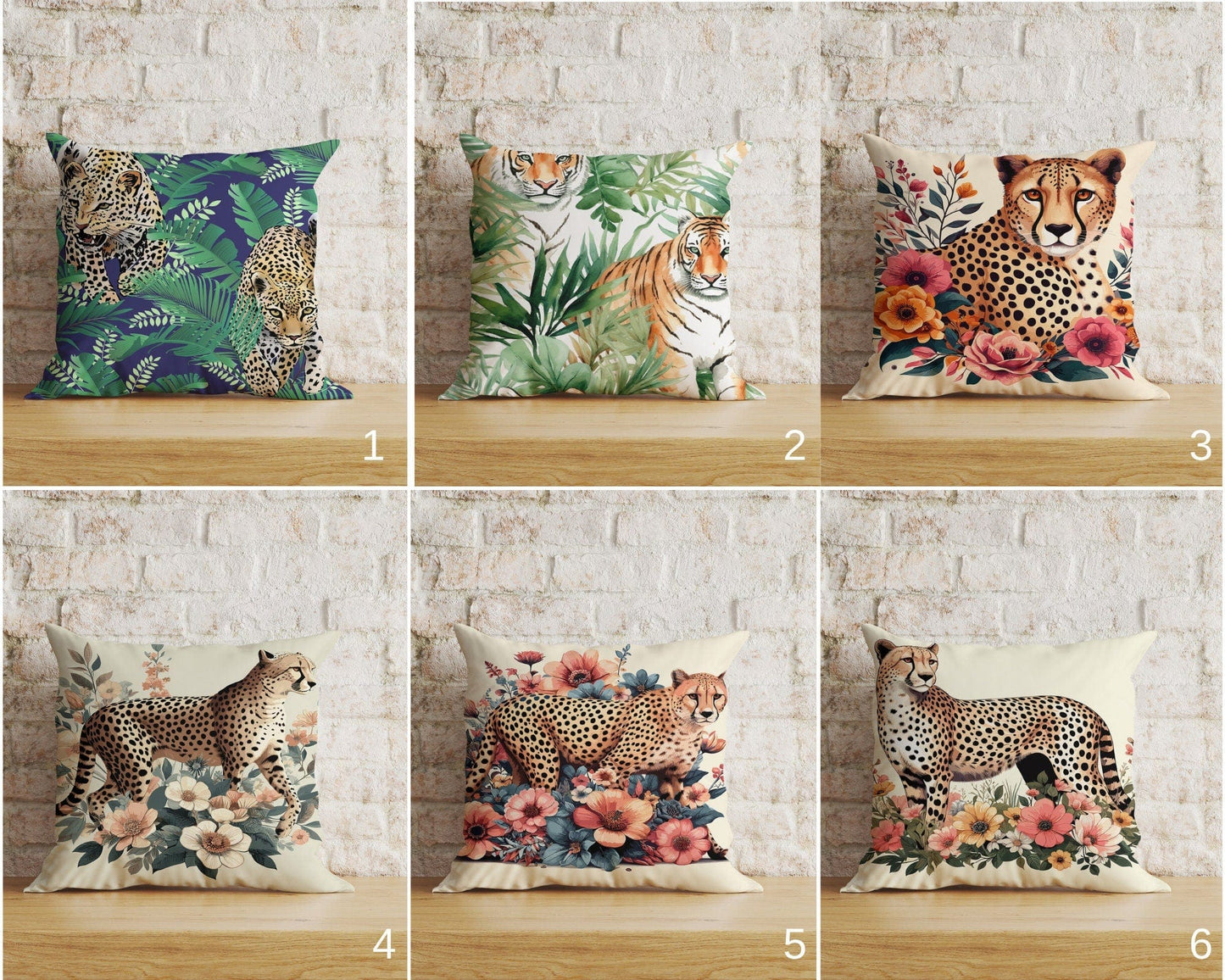 Onay Home Textile Cushion Covers Leopard Cushion Covers UK Jungle Leopard Throw Pillow