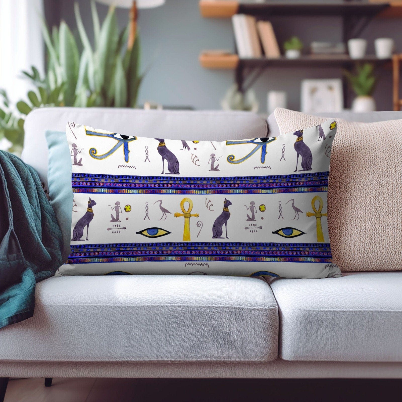 Onay Cushion Covers 3 / 12 x 16 inches (30 x 40 cm) Leopard Rectangular Cushion Bird and Floral Pillow Covers
