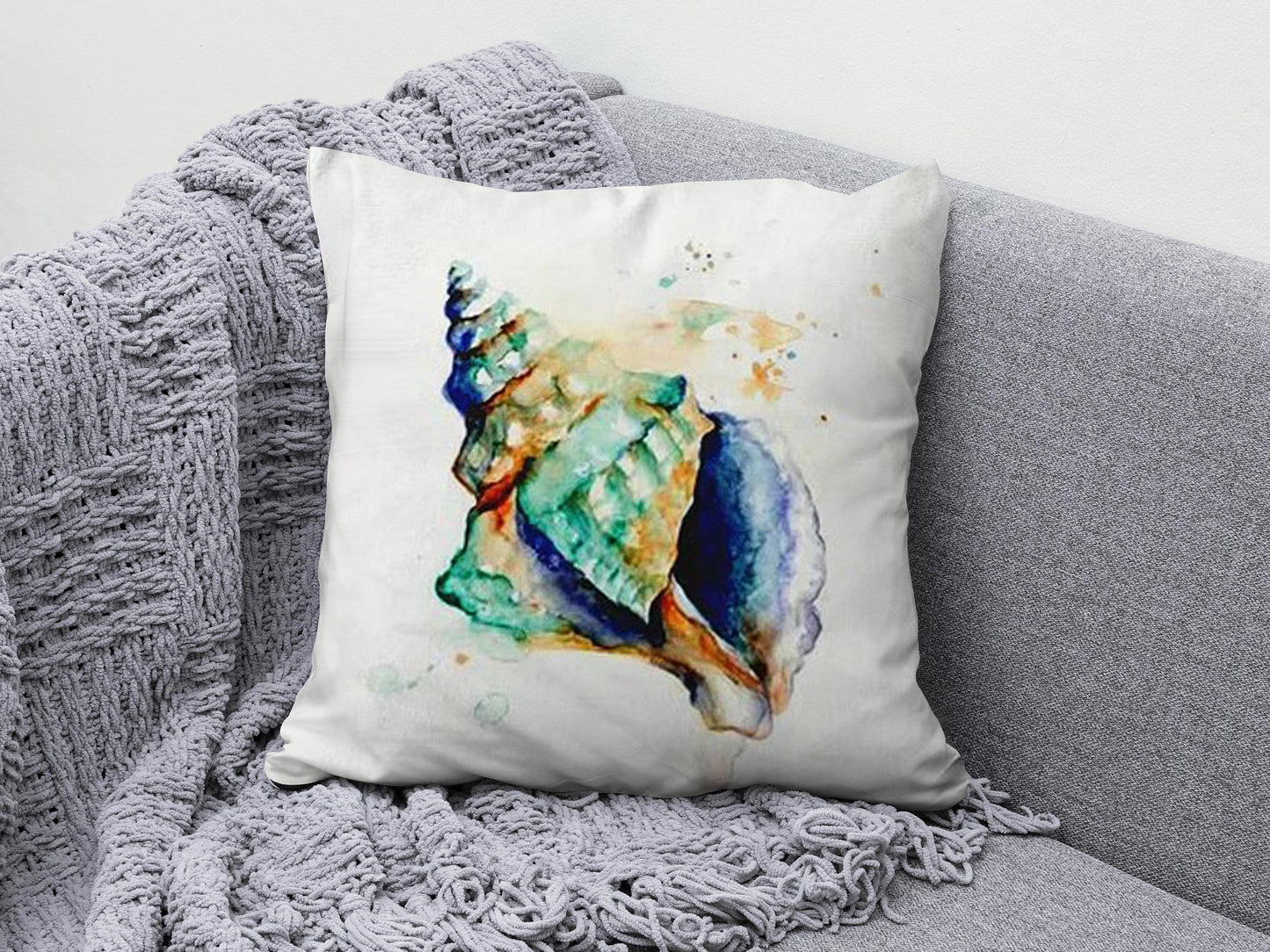 Onay 8 / 12 x 12 inch (30 x 30 cm) Lobster & Crab Outdoor Starfish and Sea Cushion Cover