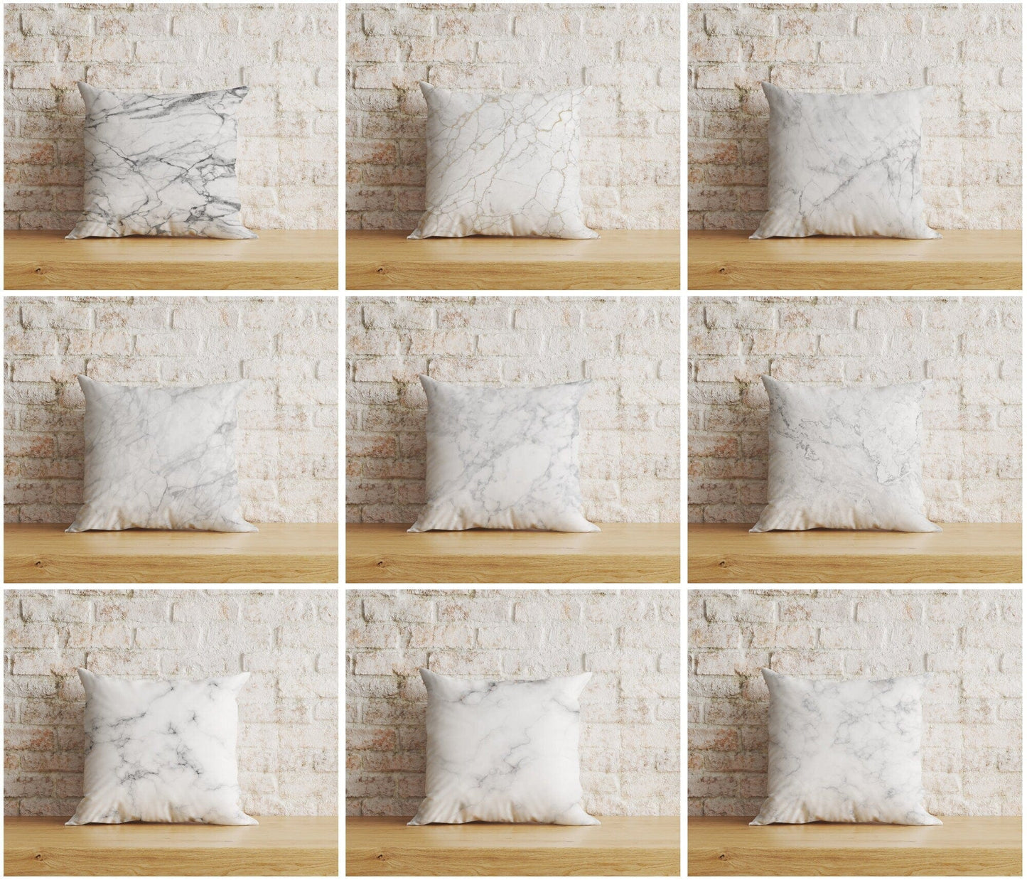 Onay Home Textile Cushion Covers Marble Cushion Cover Grey Watercolor Marbled Stone Pillowcase