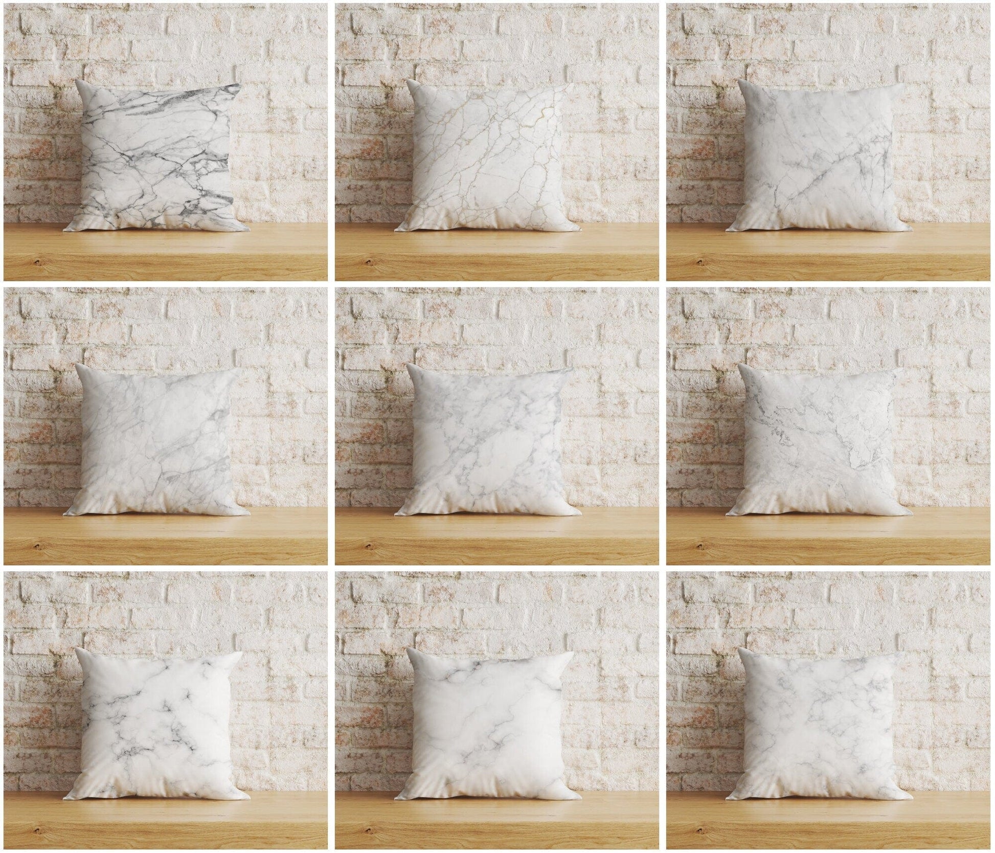 Onay Home Textile Cushion Covers Marble Cushion Cover Grey Watercolor Marbled Stone Pillowcase