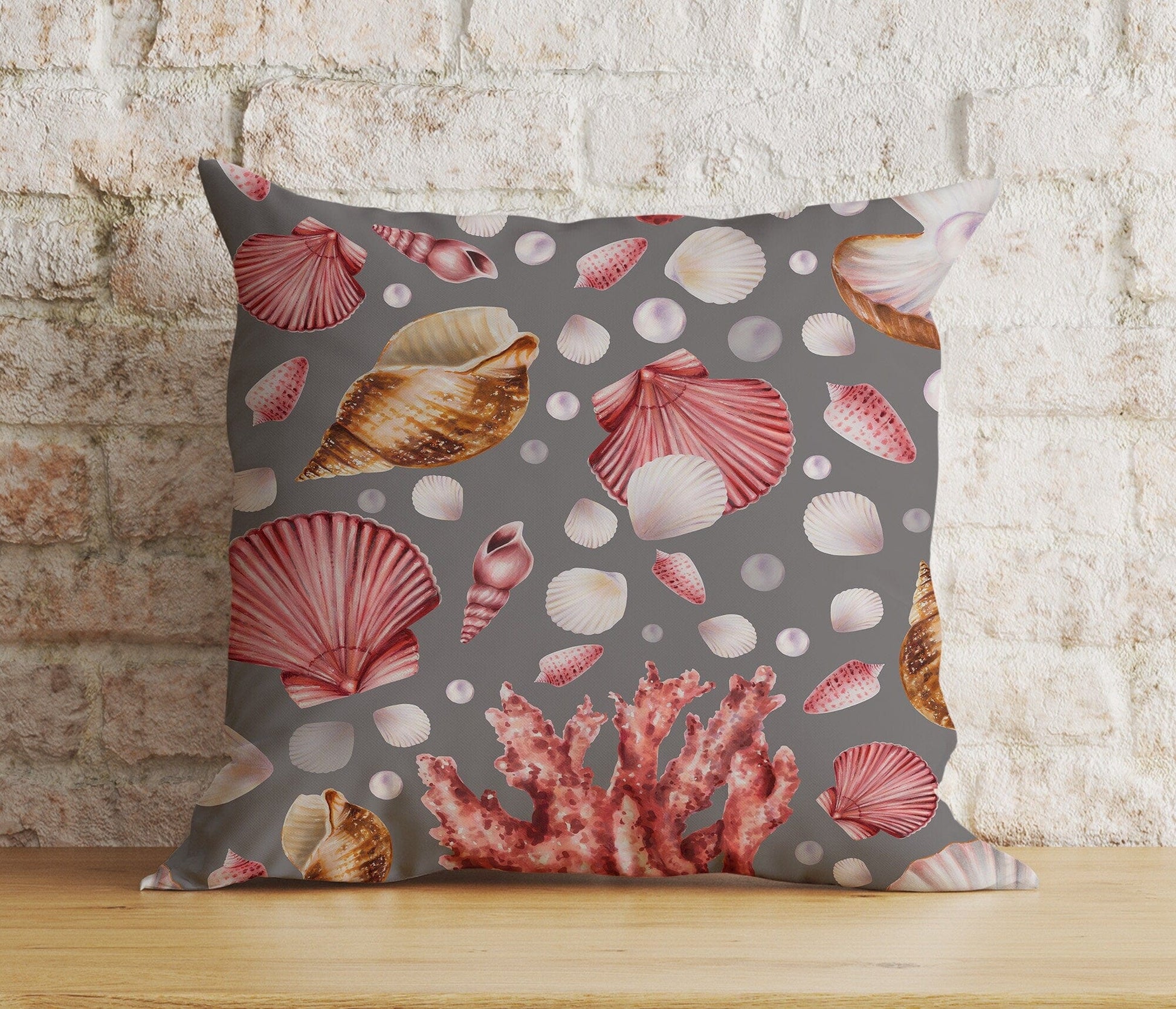 Onay 9 / 12 x 12 inch (30 x 30 cm) Double Side Marine Coastal Summer Beach Nautical Cushion Cover
