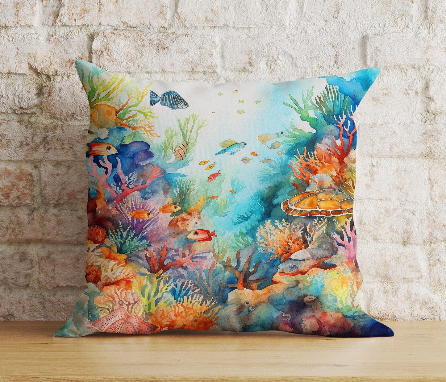 Onay 7 / 12 x 12 inch (30 x 30 cm) Double Side Marine Coastal Summer Beach Nautical Cushion Cover