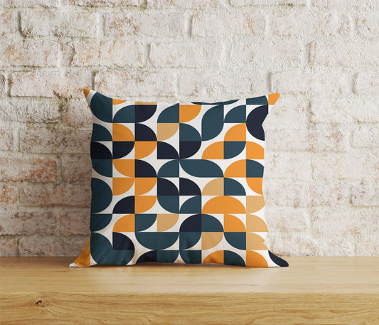 Onay Home Textile Cushion Covers 1 / 12 x 12 inch (30 x 30 cm) Double Side Mid Century Geo Cushion Cover Boho Abstract Pillow Covers