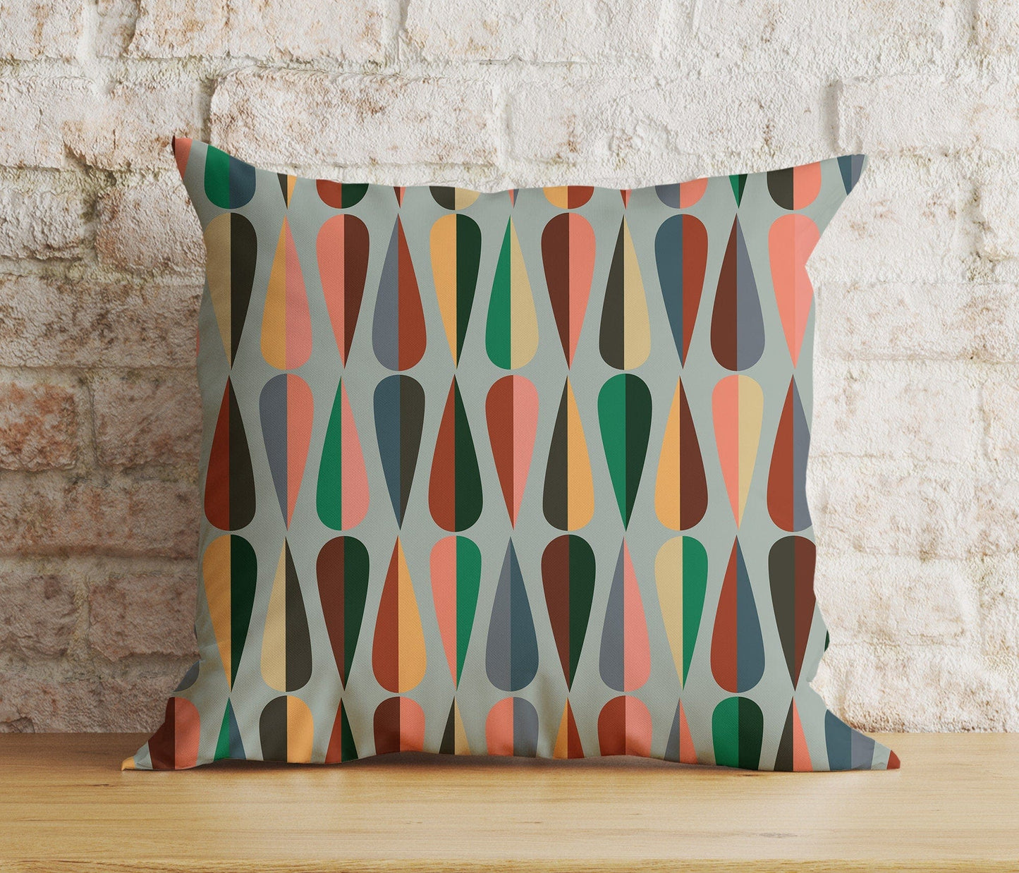 Onay 6 / 12 x 12 inch (30 x 30 cm) Double Side Mid Century Modern Colorful Abstract Cushion Cover