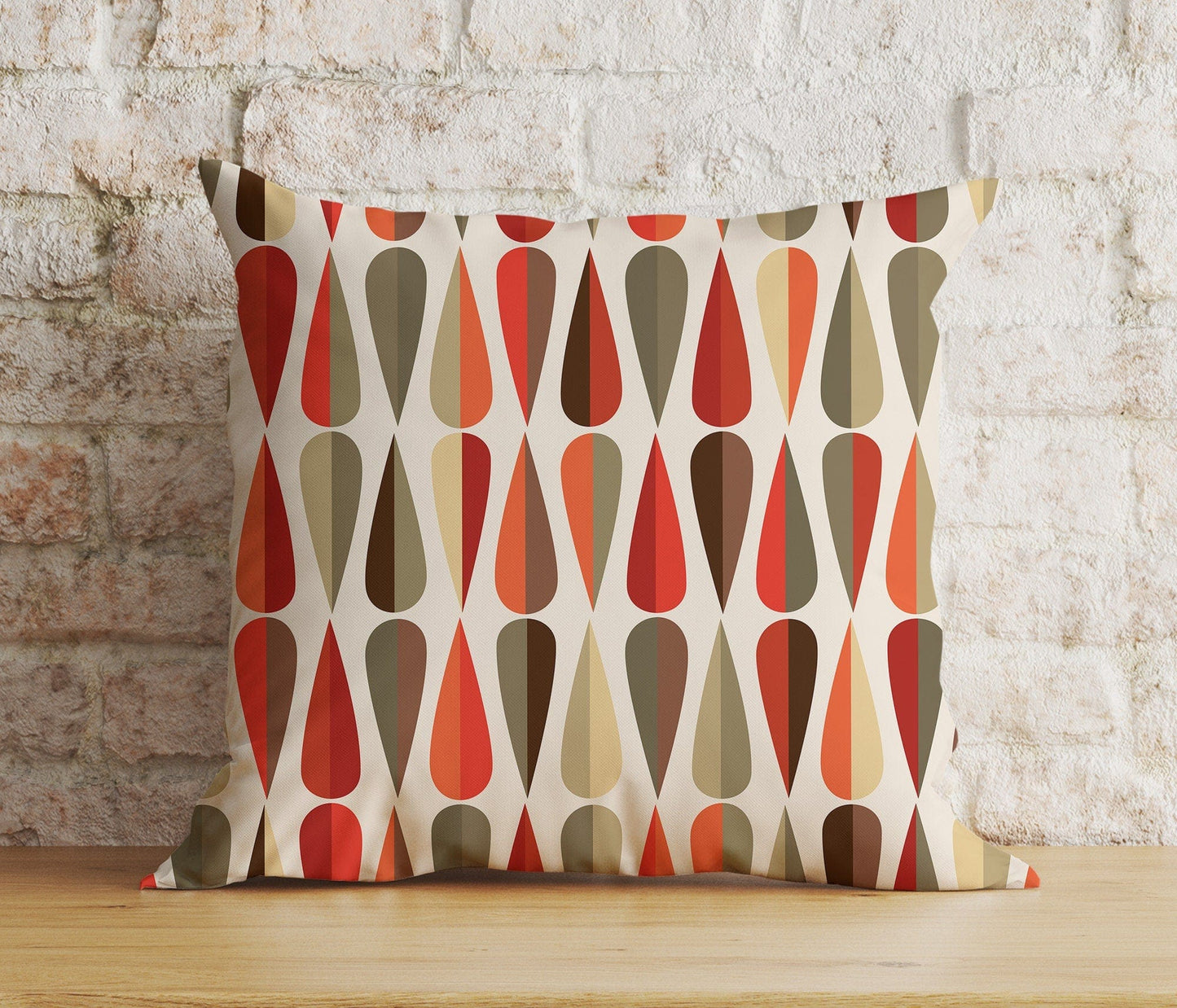 Onay 5 / 12 x 12 inch (30 x 30 cm) Double Side Mid Century Modern Colorful Abstract Cushion Cover