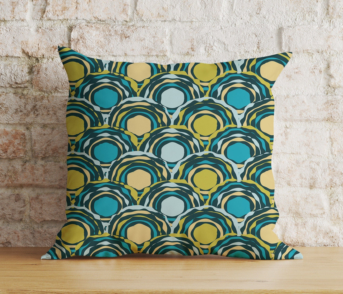 Onay 4 / 12 x 12 inch (30 x 30 cm) Double Side Mid Century Modern Colorful Abstract Cushion Cover