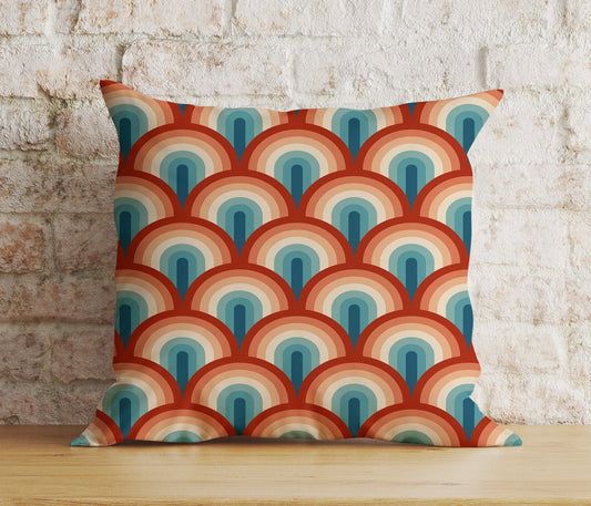 Onay 1 / 12 x 12 inch (30 x 30 cm) Double Side Mid Century Modern Colorful Abstract Cushion Cover