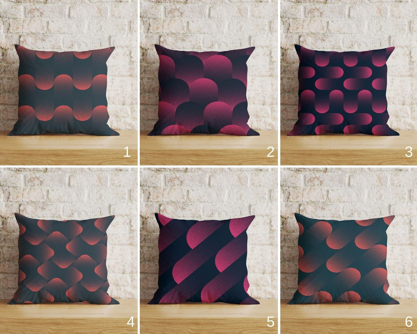 Onay Home Textile Cushion Covers Mid Century Modern Cushion Cover Boho Abstract Gradient Geo