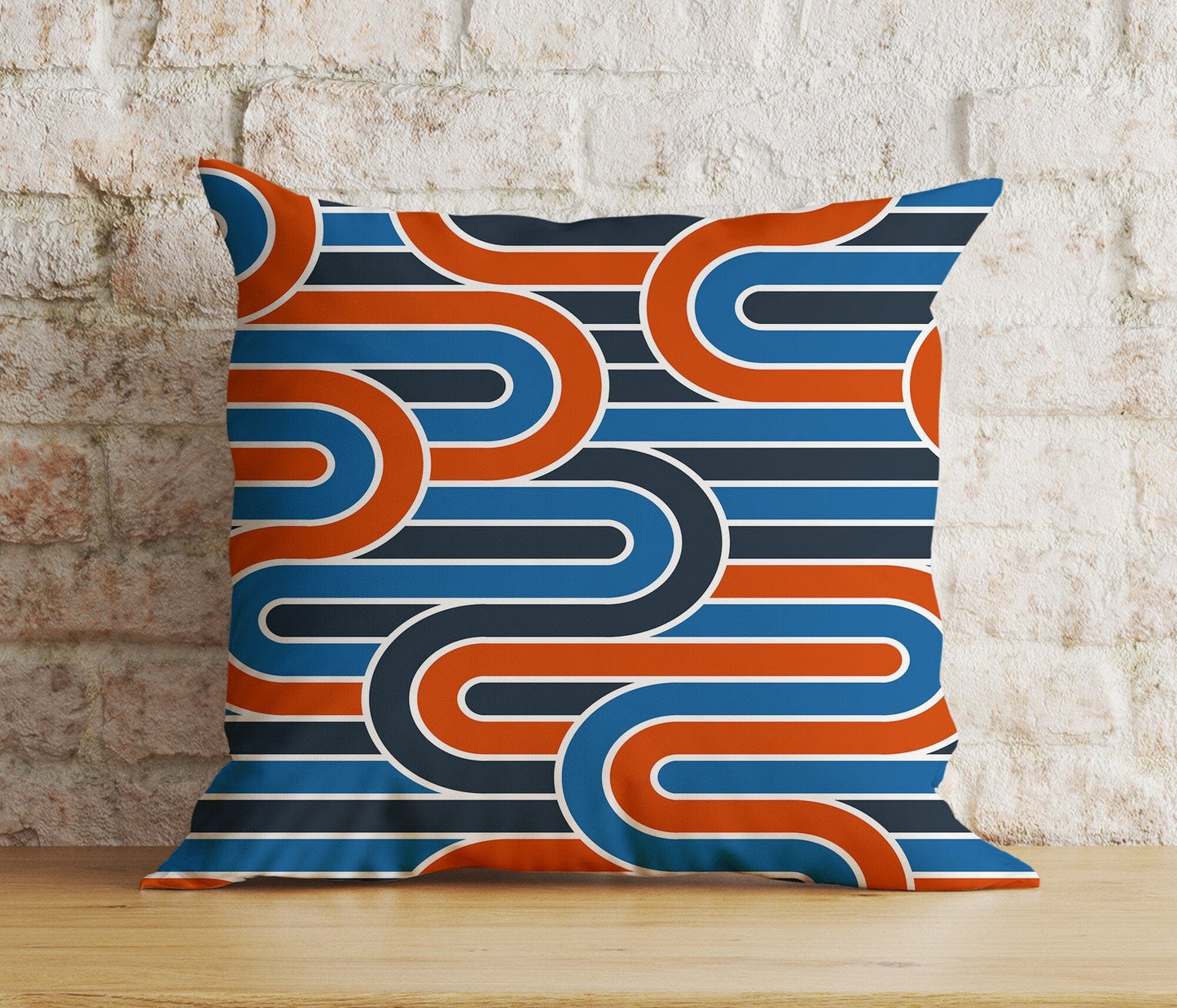 Onay Home Textile Cushion Covers 3 / 12 x 12 inch (30 x 30 cm) Double Side Mid Century Modern Cushion Cover Boho Colorful Line Abstract