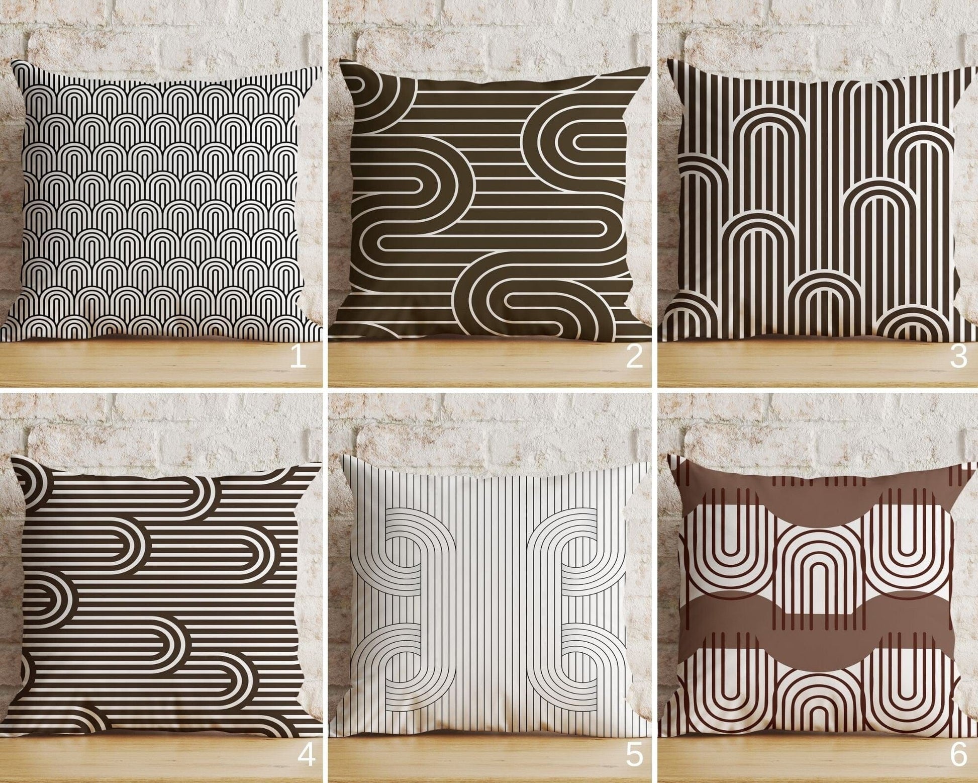 Onay Home Textile Cushion Covers Mid Century Modern Pillow Cover Boho Abstract Cushion Cover