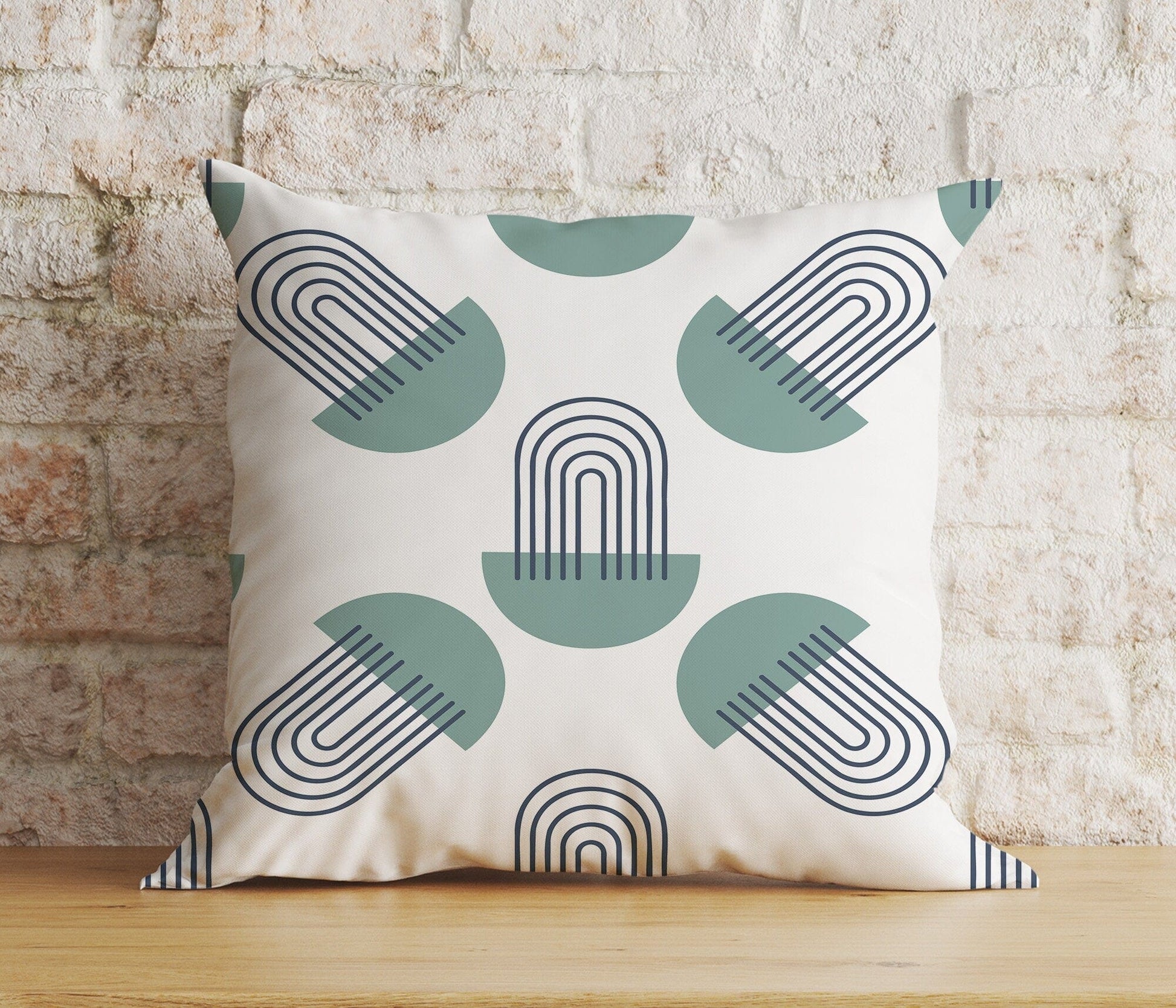 Onay Home Textile Cushion Covers 6 / 12 x 12 inch (30 x 30 cm) Double Side Mid Century Pillow Cover Rainbow Colorful Cushion Cover