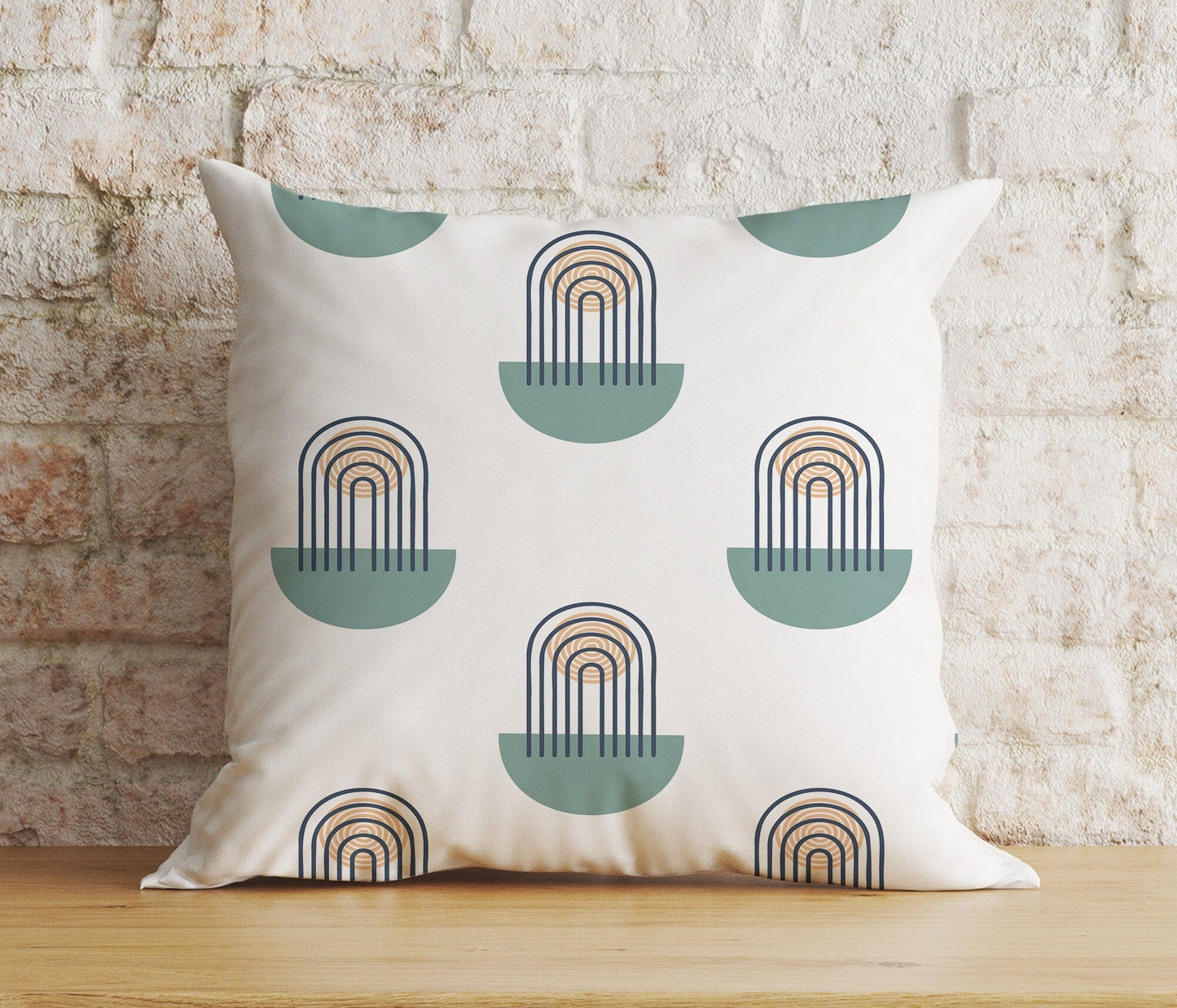 Onay Home Textile Cushion Covers 5 / 12 x 12 inch (30 x 30 cm) Double Side Mid Century Pillow Cover Rainbow Colorful Cushion Cover