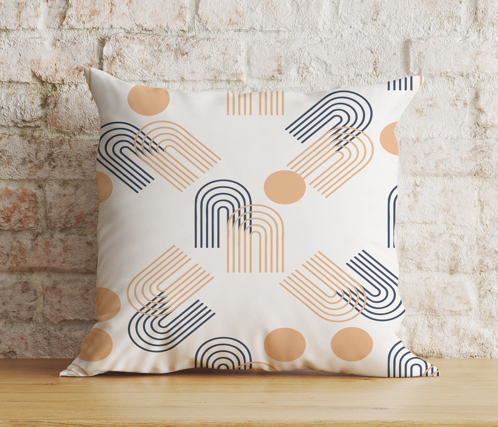 Onay Home Textile Cushion Covers 4 / 12 x 12 inch (30 x 30 cm) Double Side Mid Century Pillow Cover Rainbow Colorful Cushion Cover