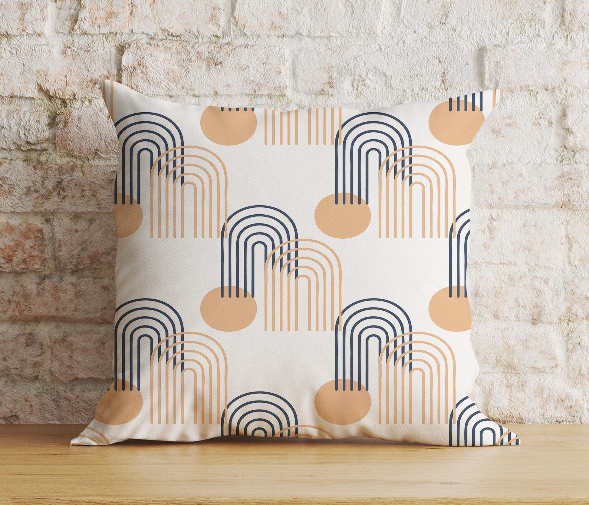 Onay Home Textile Cushion Covers 3 / 12 x 12 inch (30 x 30 cm) Double Side Mid Century Pillow Cover Rainbow Colorful Cushion Cover