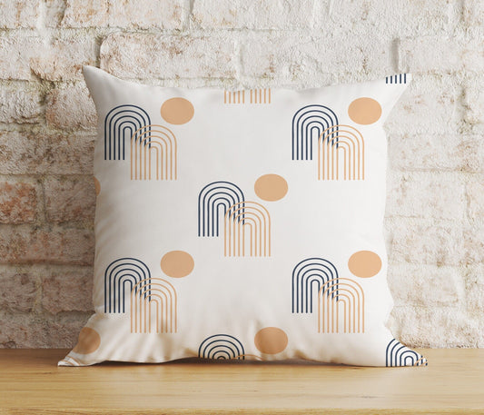 Onay Home Textile Cushion Covers 1 / 12 x 12 inch (30 x 30 cm) Double Side Mid Century Pillow Cover Rainbow Colorful Cushion Cover