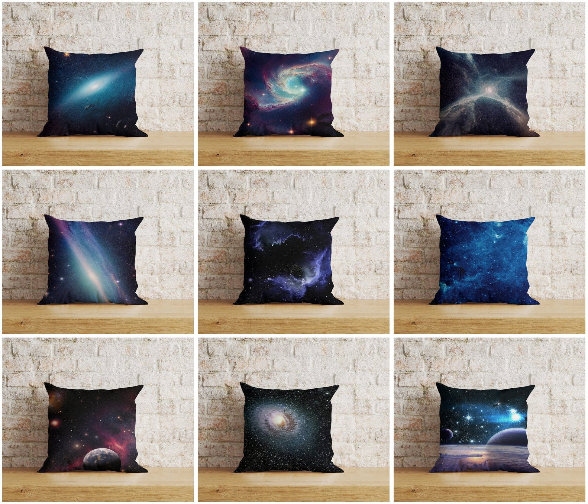 Onay Home Textile Cushion Covers Milky Way Galaxy Cushion Cover Star Space Pillow Covers