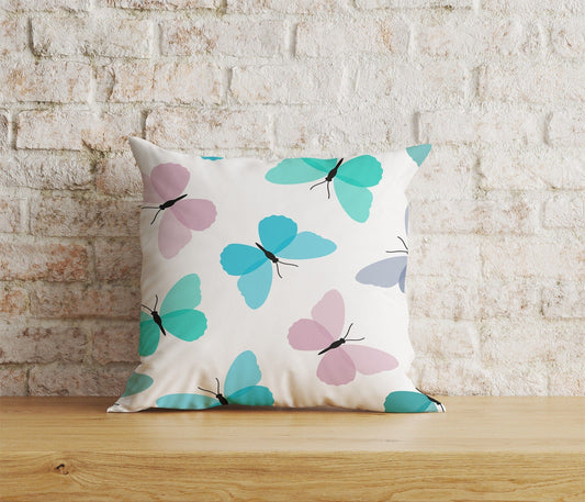 Onay Home Textile Cushion Covers 1 / 12 x 12 inch (30 x 30 cm) Double Side Minimal Butterfly Cushion Cover Animal Kitchen Garden Decor