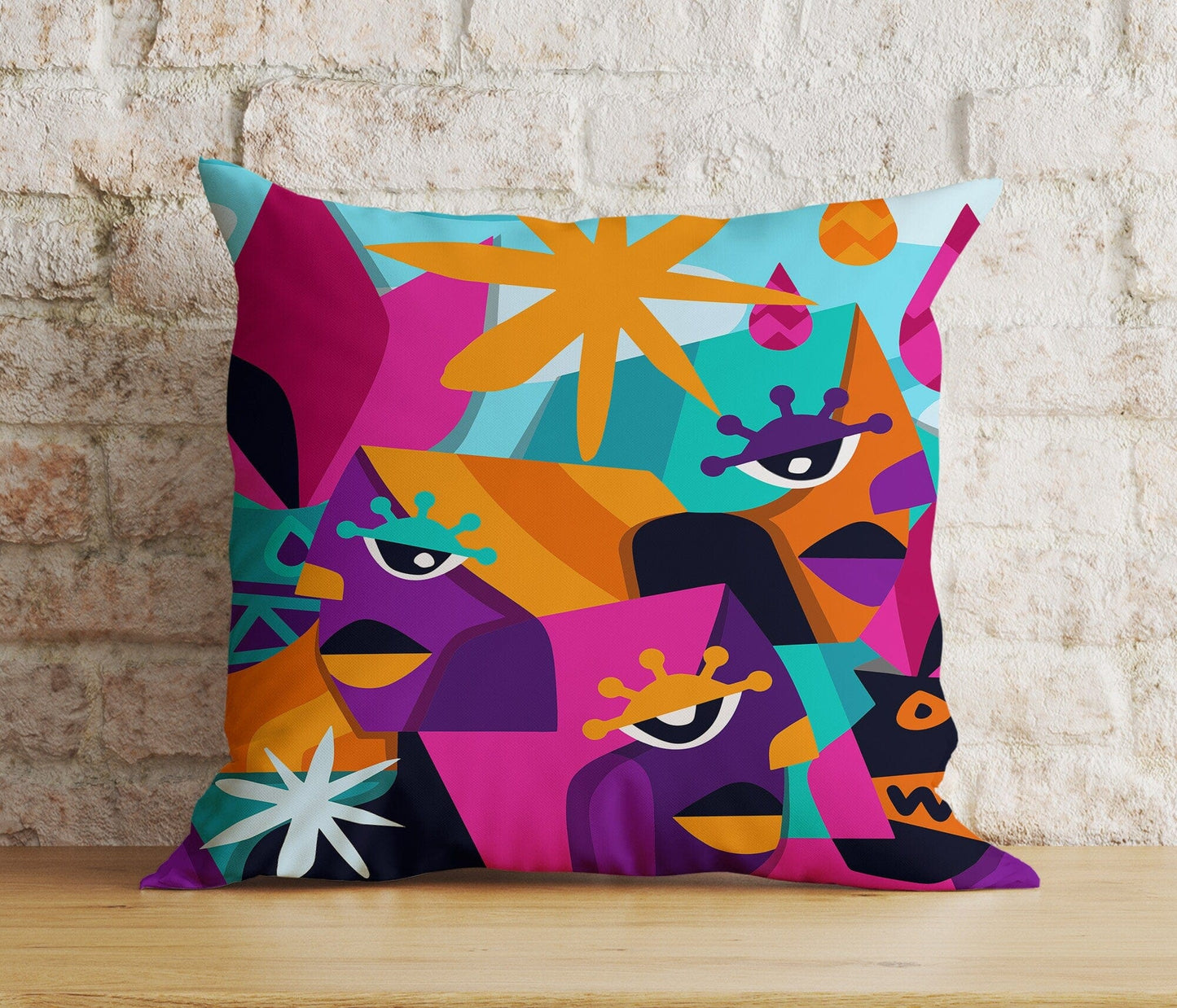 Onay Home Textile Cushion Covers 2 / 12 x 12 inch (30 x 30 cm) Double Side Modern Abstract Cushion Covers Minimalist Pillow Cover 16x16