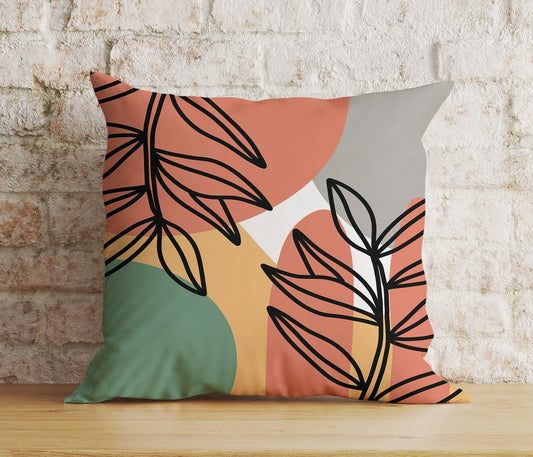 Onay Home Textile Cushion Covers 1 / 12 x 12 inch (30 x 30 cm) Double Side Modern Abstract Cushion Covers Minimalist Pillow Cover 16x16