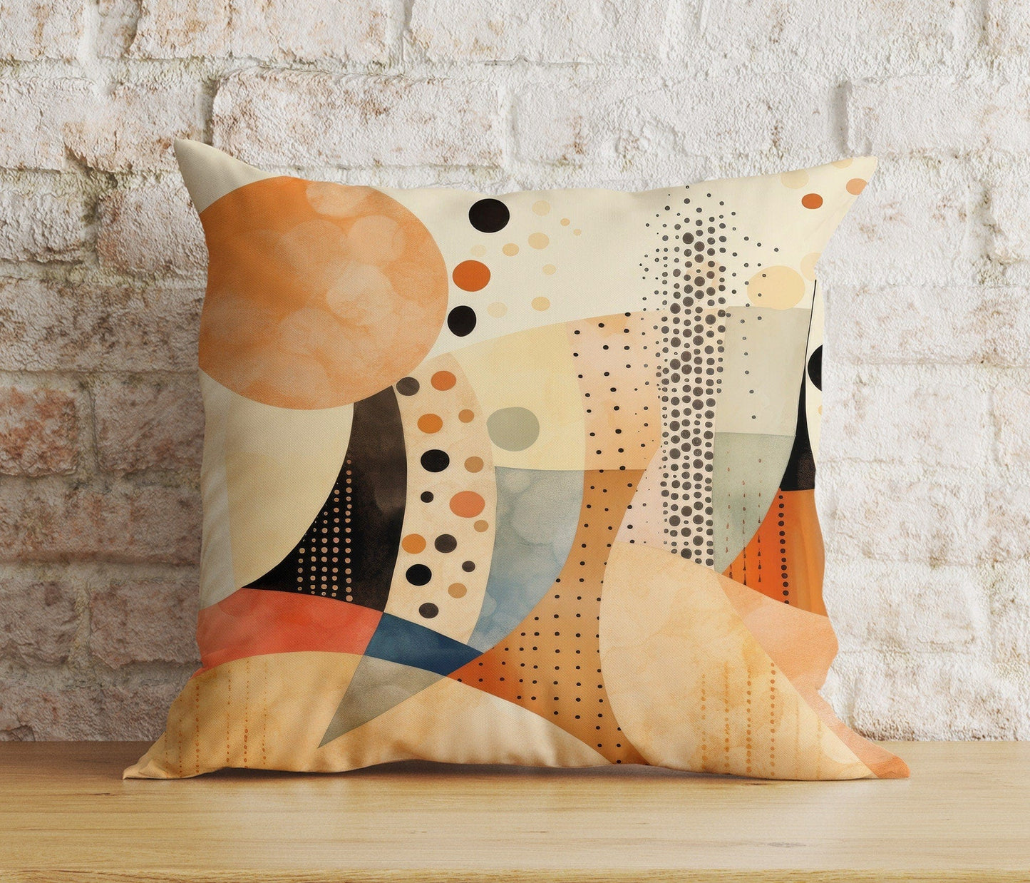 Onay 8 / 12 x 12 inch (30 x 30 cm) Double Side Modern Abstract Minimalist Blue Colorful Cushion Covers