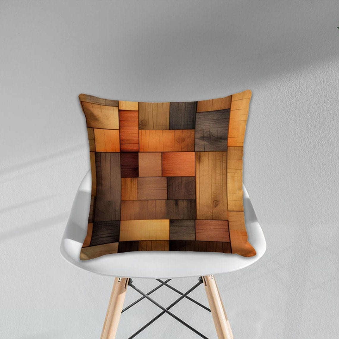 Onay 4 / 12 x 12 inch (30 x 30 cm) Modern Abstract Surreal Groovy Figures Cushion Cover