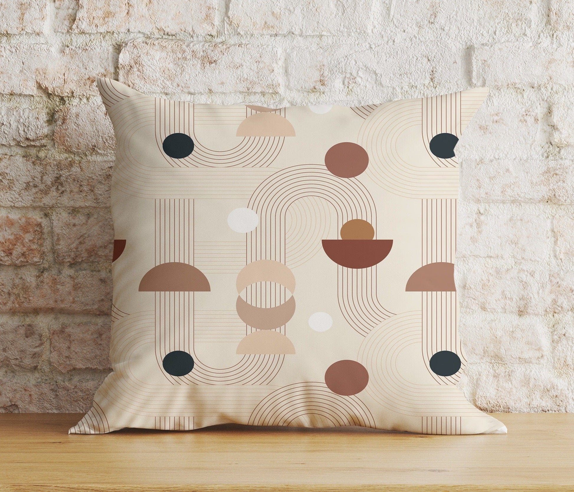 Onay Home Textile Cushion Covers 2 / 12 x 12 inch (30 x 30 cm) Double Side Modern Boho Minimalist Drawings Decor Cushion Covers