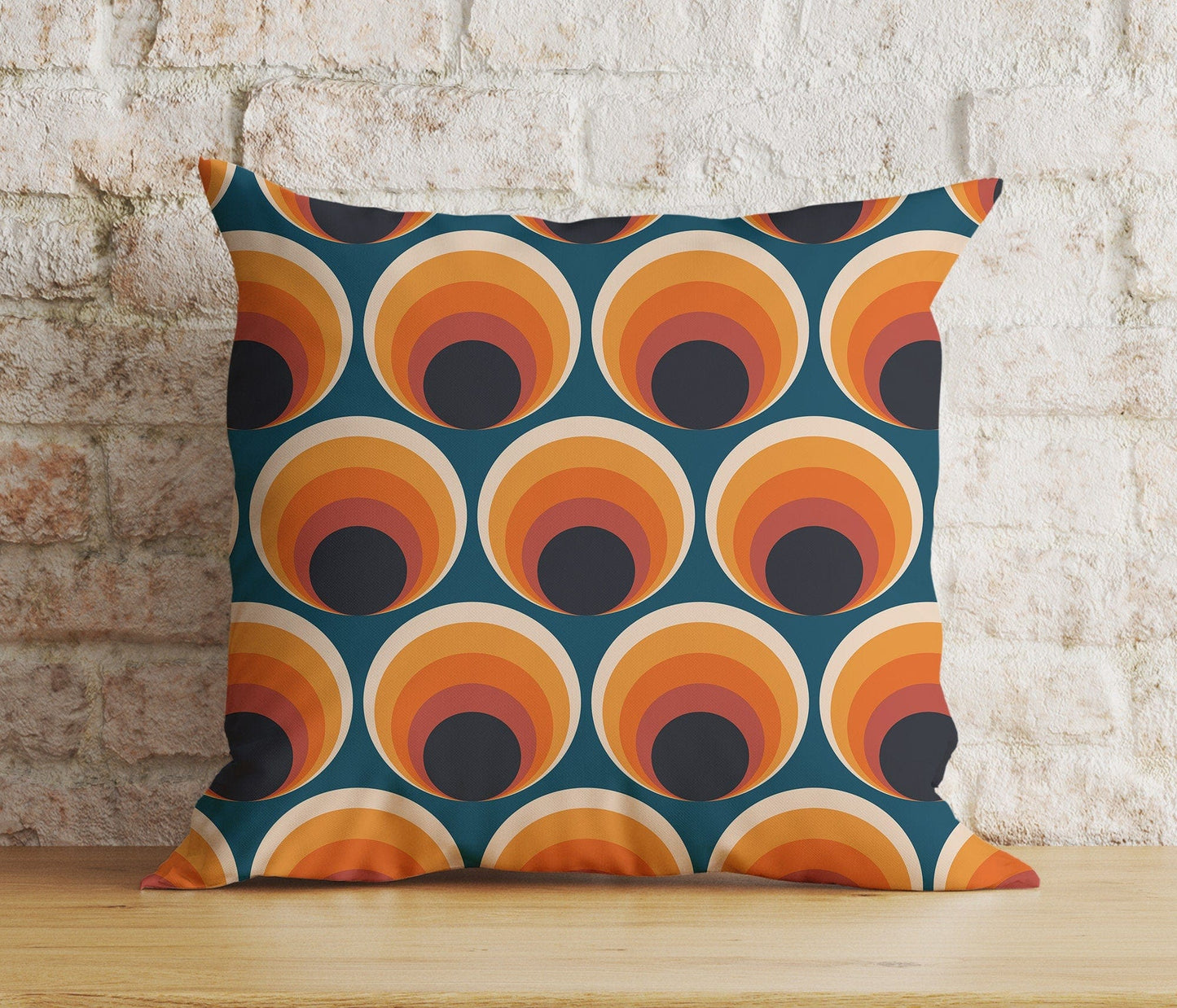 Onay 9 / 12 x 12 inch (30 x 30 cm) Double Side Modern Retro Colourful Geometric Abstract Cushion Cover