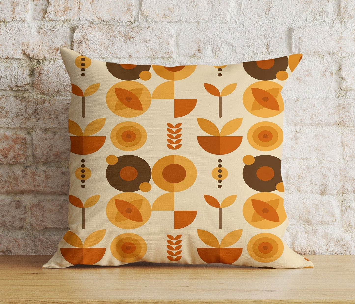 Onay 6 / 12 x 12 inch (30 x 30 cm) Double Side Modern Retro Colourful Geometric Abstract Cushion Cover