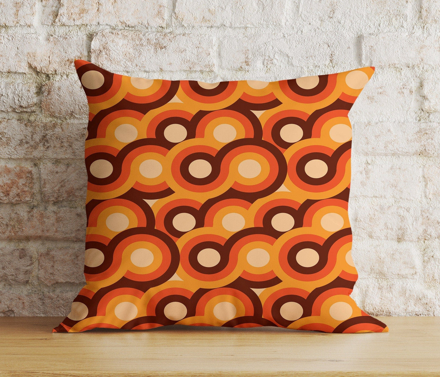 Onay 5 / 12 x 12 inch (30 x 30 cm) Double Side Modern Retro Colourful Geometric Abstract Cushion Cover